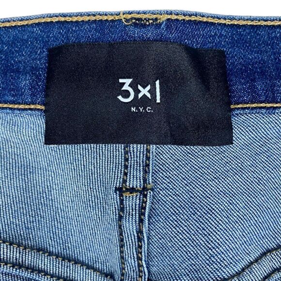 3 X 1 NYC Made Here Women's Blue Stevie High Rise Straight Leg Jeans US 25 - Picture 11 of 12